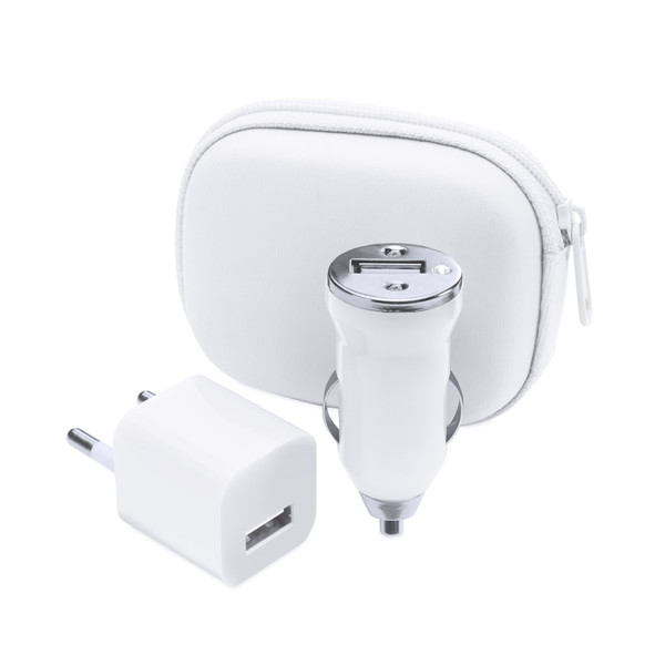 Set Cargadores USB Canox - Blanco