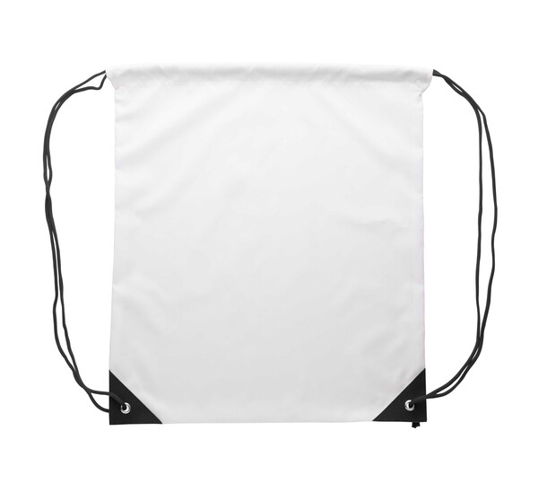 Sac à cordon personnalisé CreaDraw Plus - Noir / Blanc