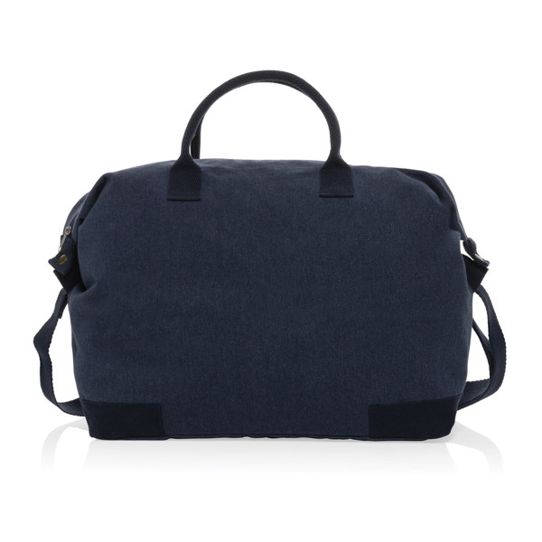 Sac week-end en toile recyclée 500 g/m² AWARE™ Kezar - Bleu Marine