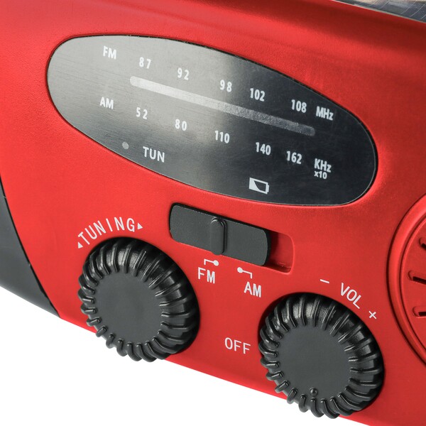 Emergency radio Solan - red