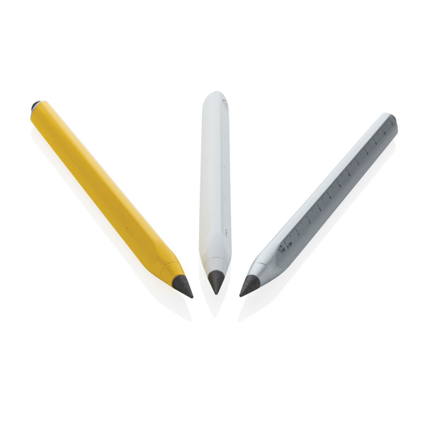 Eon multitasking infinity pen, recycled aluminum - White