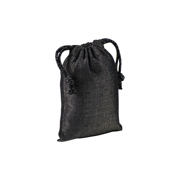 Brilliant Polycotton Gift Bag 150 G/M2, 10 X 14 Cm - Black