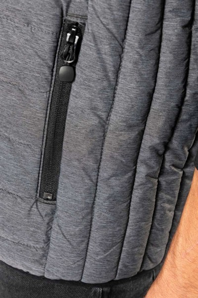 Men’S Lightweight Sleeveless Fake Down Jacket - White / XL