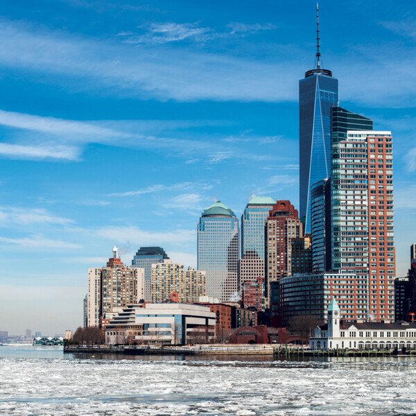 Notique Poznámkový Kalendář New York 2027, 30 x 30 cm - Východní