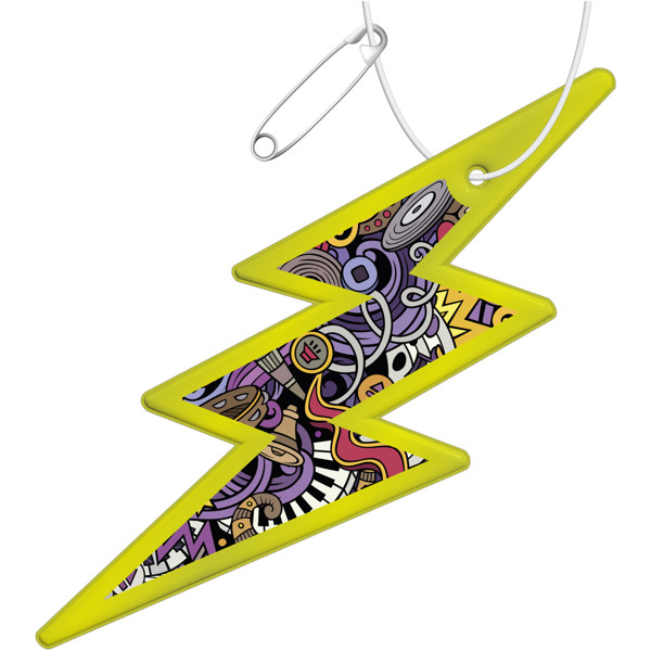 Pendente ´refletor de PVC de relâmpago RFX™ - Amarelo neón
