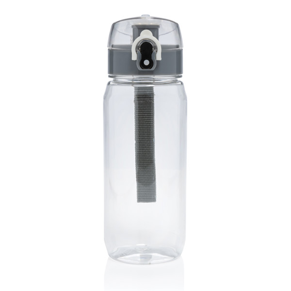 Yide lockable rPET sport bottle, 600ml - Transparent