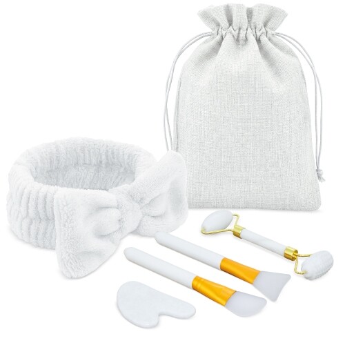 SET DE MASSAGEM FACIAL DE PEDRA NATURAL DE JADE "CIXI" -