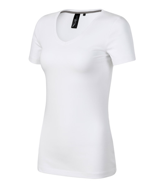 Tričko Dámske Malfini Premium® Action V-Neck - Biela / 2XL