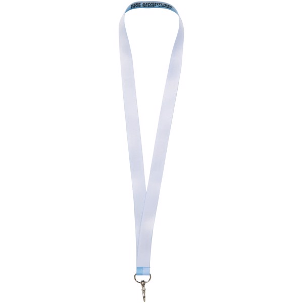 Tour de cou Luka- marquage 1 face - Blanc / 20mm