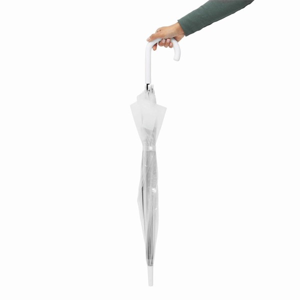 Dome-Shape Umbrella Honeymoon - Transparent / White