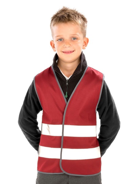 Junior Enhanced Visibility Vest - Red / M