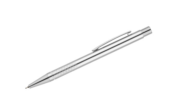 Ball pen BONITO black ink - silver