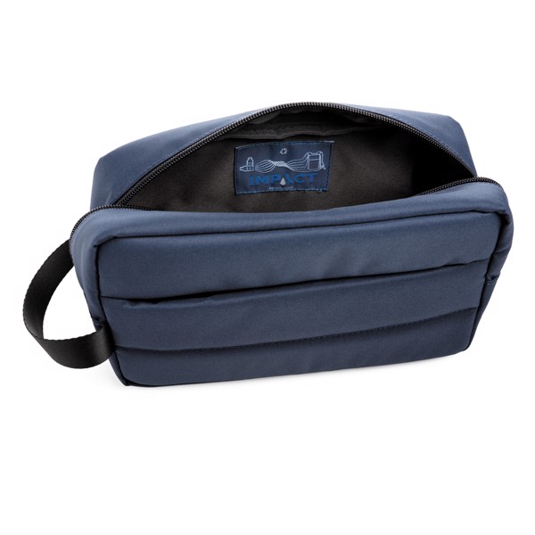 Impact AWARE™ RPET toiletry bag - Navy
