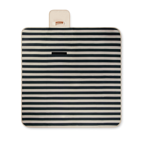 Vinga Alba picnic blanket 110x110 cm,rPET - Black