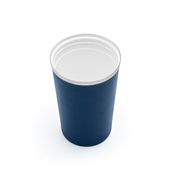 PHELPS CERAMIC. Cestovní hrnek z nerezové oceli s keramickým vřnitřkem, až 470 ml - Námořnická Modrá