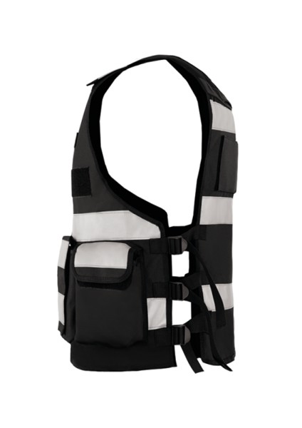 Tactical Safety Vest "Bonn" - Black / M/XL