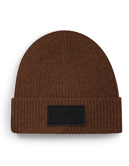 Fashion Patch Beanie - Walnut / Black / One Size