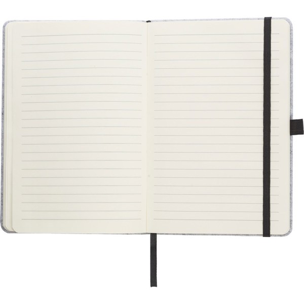 Felt RPET notebook A5 - grey