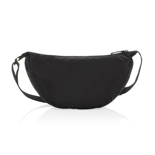 Crossbody Crescent XL z RPET AWARE™  ve tvaru půlměsíce - Černá