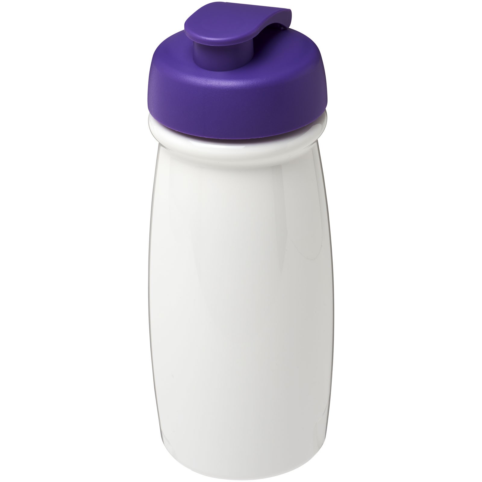 Sportovní láhev s vyklápěcím víčkem H2O Pulse® 600 ml - Bílá / Purpurová