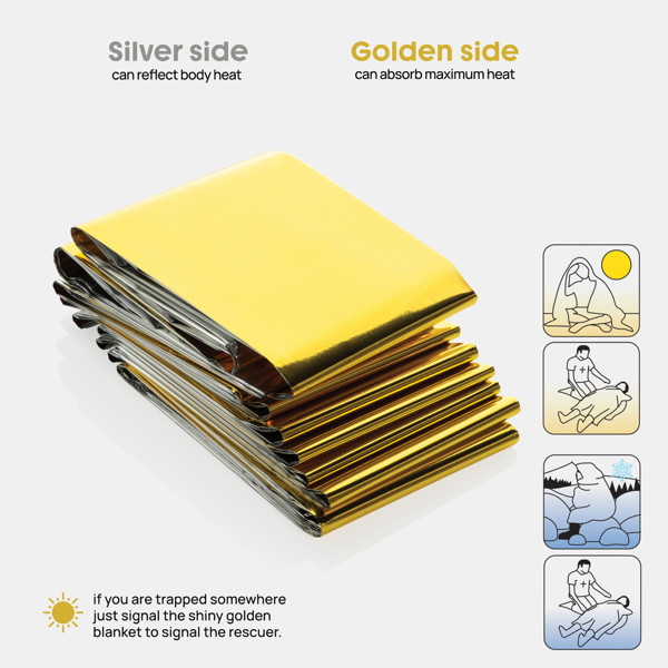 Solra núdzová fólia v puzdre z rec. RPET (RCS)