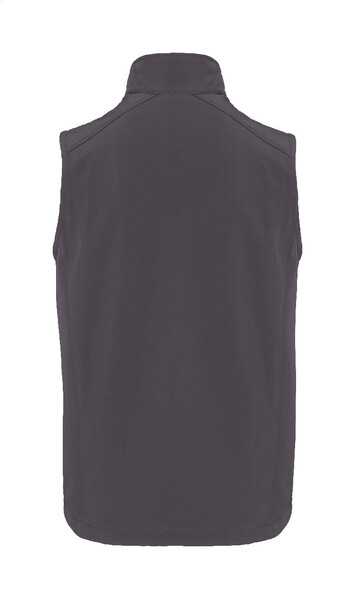 2vrstvá softshellová zateplená vesta KA423 - Tmavě Šedá / S