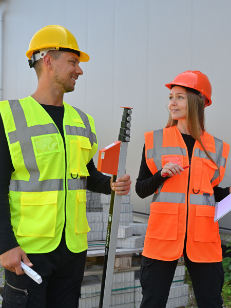 Mesh Multifunctional Safety Vest „Larisa“ - White / 5XL