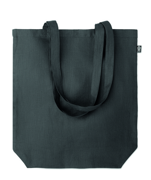 Shopping bag in hemp 200 gr/m² Naima Tote - Black
