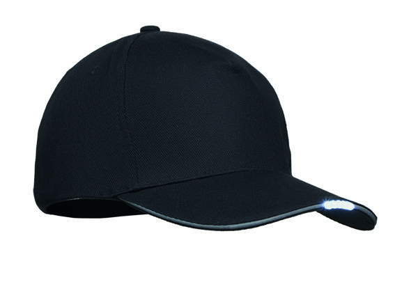 Casquette en coton LED à 5 pans Luzcap