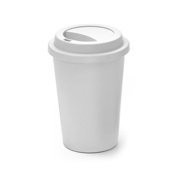 TONALI 450. Copo reutilizável em PP 450 mL - Branco