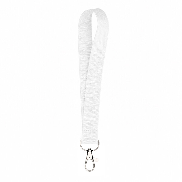 Sublimated polyester twill short strap - Metal carabiner