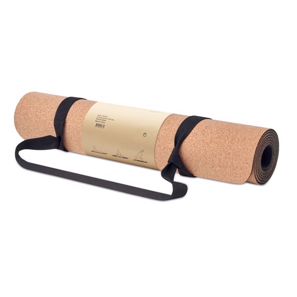 MB - Cork yoga mat Savasana
