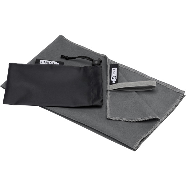 Pieter GRS ultra lightweight and quick dry towel 30x50 cm - Grey