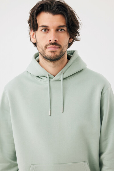 IQONIQ Joshua Unisex mikina s kapucňou z rec. bavlny - Iceberg Green / XL