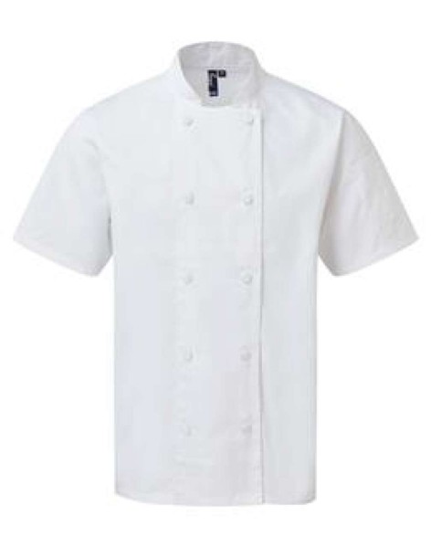 Chef's Coolchecker® Short Sleeve Jacket - White / M
