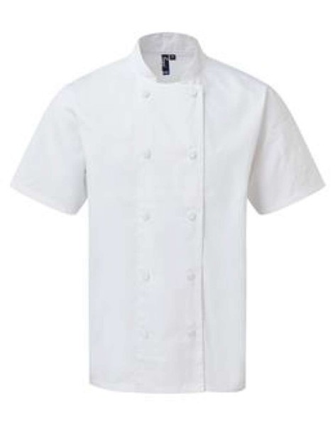 Chef's Coolchecker® Short Sleeve Jacket - White / L