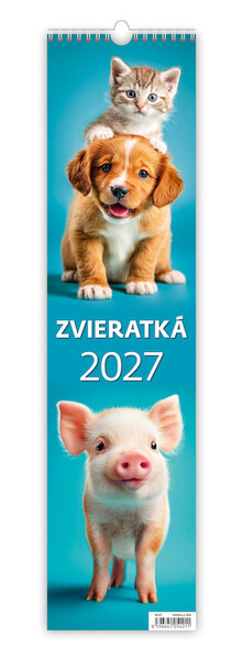 Plánovací nástěnný kalendář Maznáčikovia - viazanka 2027