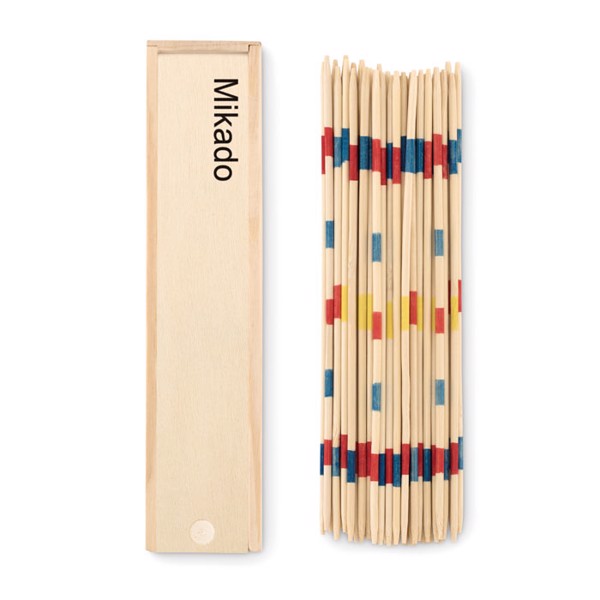 Mini Mikado set, bamboo, 190 mm box