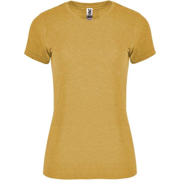 T-shirt de manga curta para mulher "Fox" - Heather Mustard / S