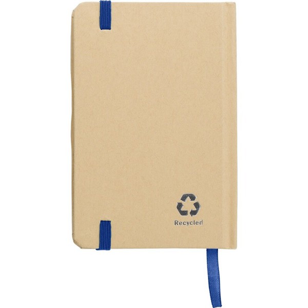 Recycled craft paper notebook A6 - blue