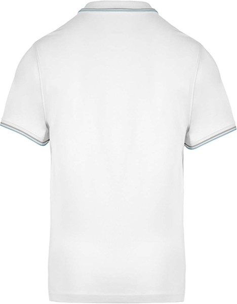 Muška polo majica kratkih rukava - Bijela / Siva / Plava / XL