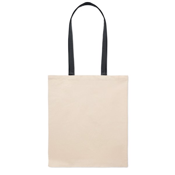 140 gr/m² Cotton shopping bag Zevra - Black