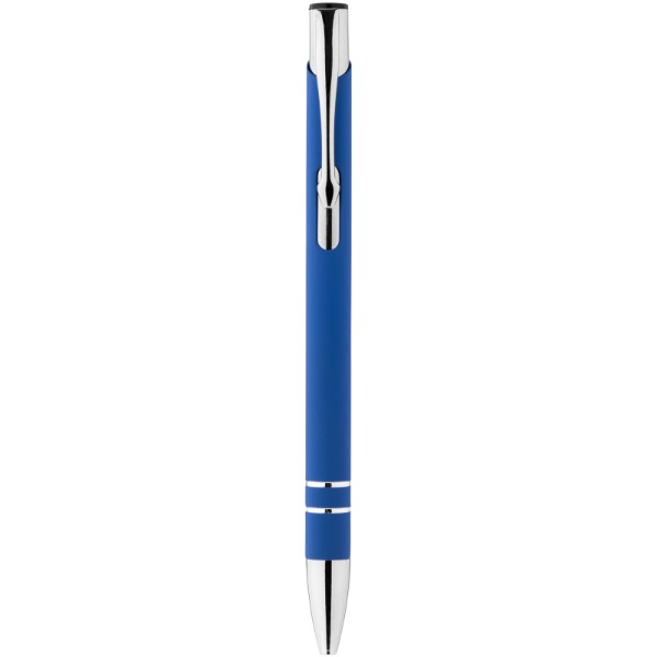 Corky ballpoint pen with rubber-coated exterior - Royal Blue