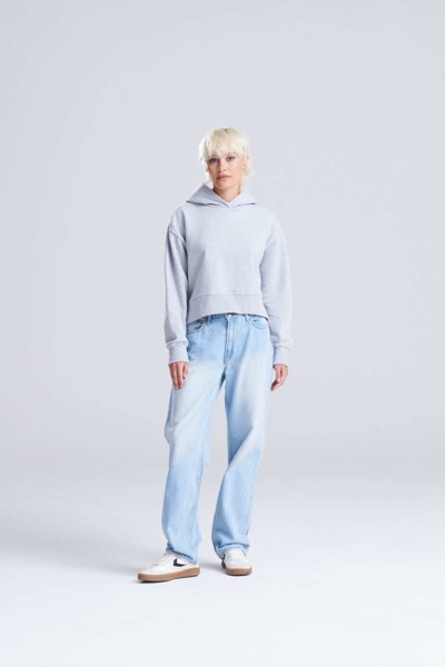 Women's Relaxed Hoodie - Deep Black / S