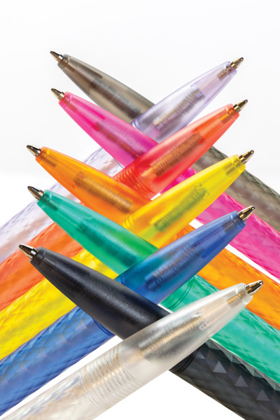 Stylo X3 en plastique givré GRS - Bleu Marine