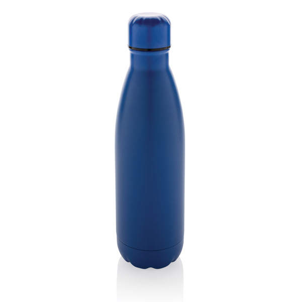 Bouteille d'eau en acier inox recyclé certifié RCS Eureka - Bleu