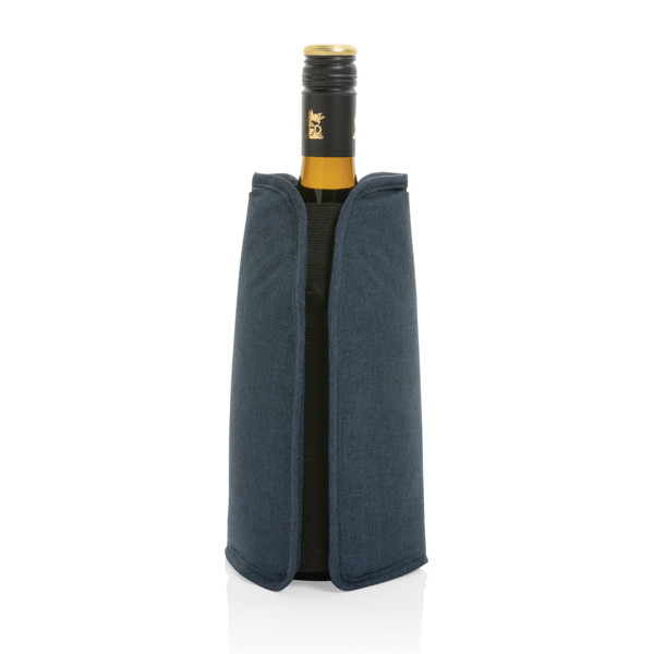 Housse réfrigérante à vin Vino en rPET AWARE™ - Bleu Marine