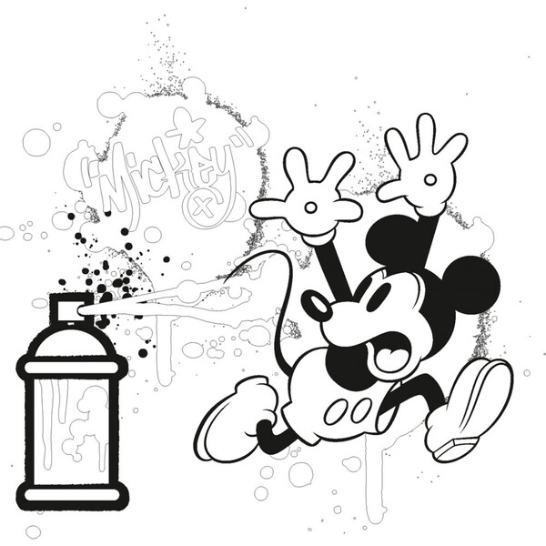 Poznámkový Kalendár Mickey Mouse – Diy: Maľovankový Kalendár, 30 x 30 cm