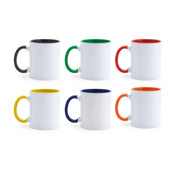 Mango Sublimation Mug - White/Fern Green