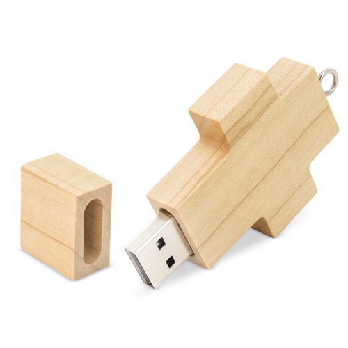 USB CROIX EN BAMBOU 32GB "HOLY"